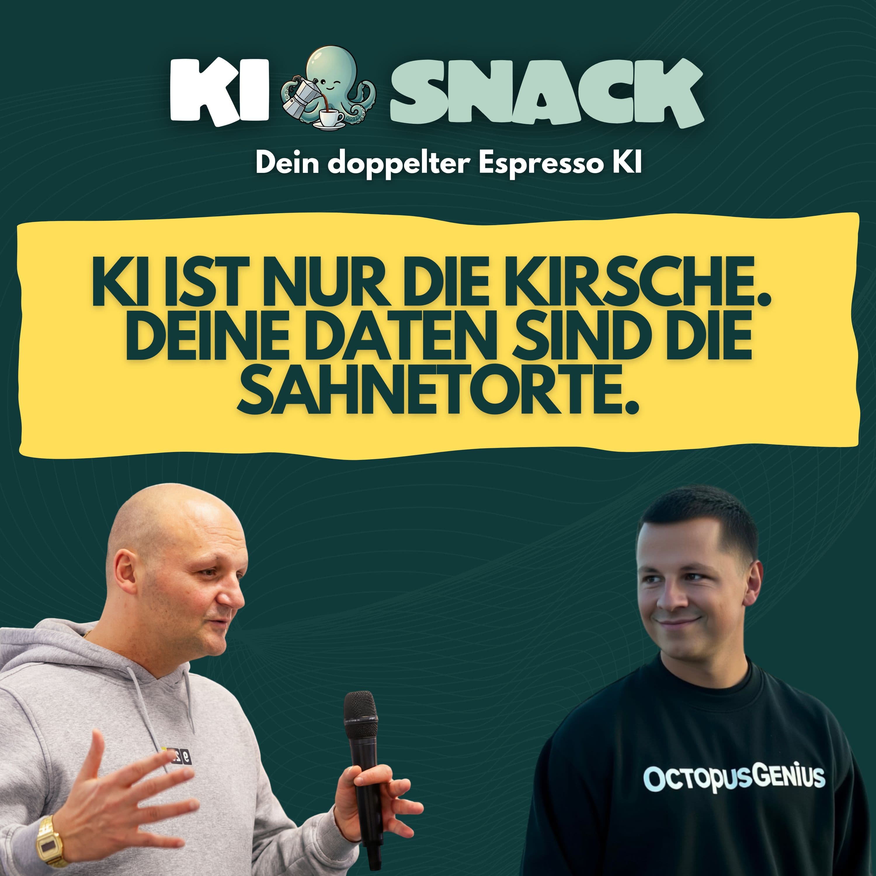 KI-Snack: KI ist nur die Kirsche. Deine Daten sind die Sahnetorte.