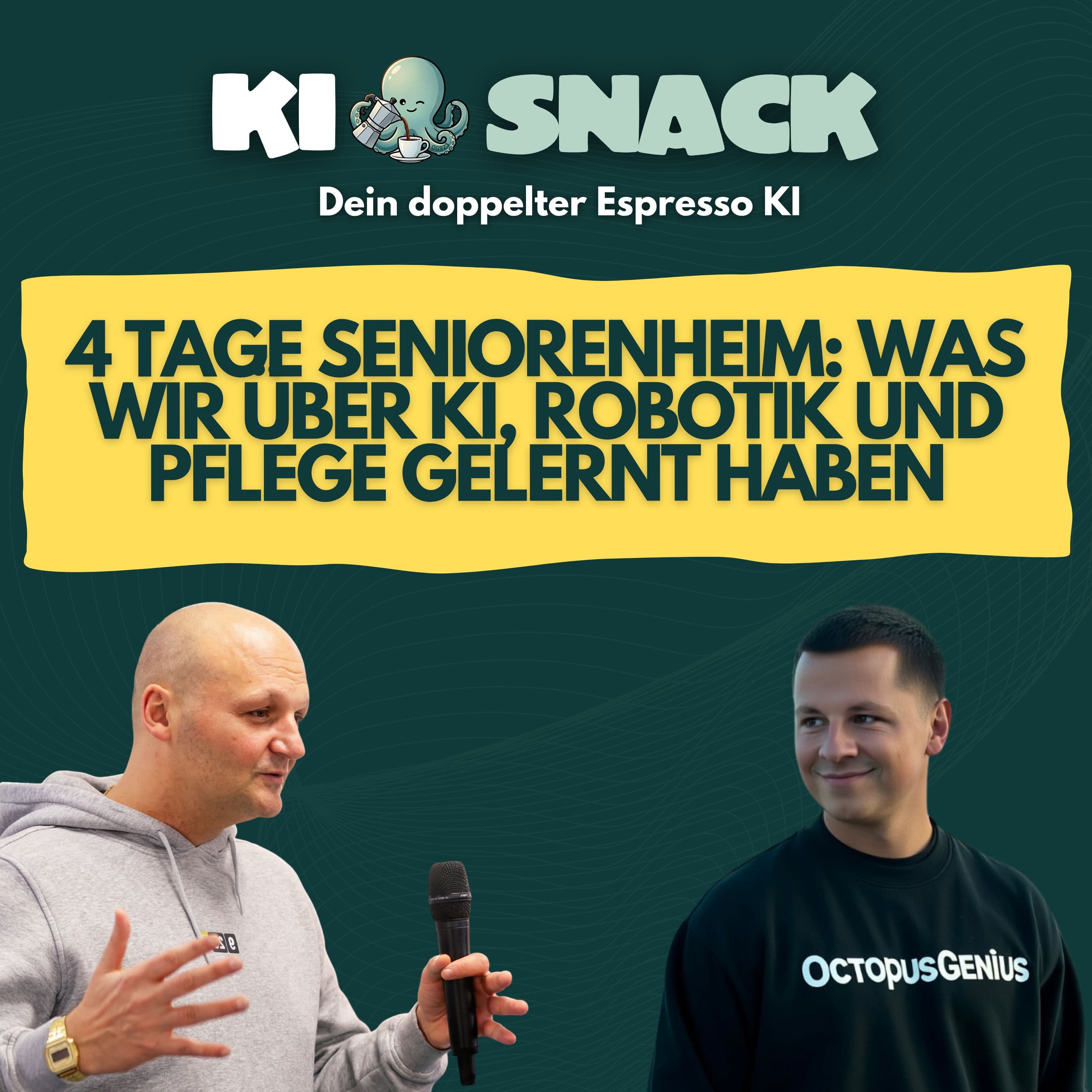 KI-Snack: 4 Tage Seniorenheim: Was wir über KI, Robotik und Pflege gelernt haben