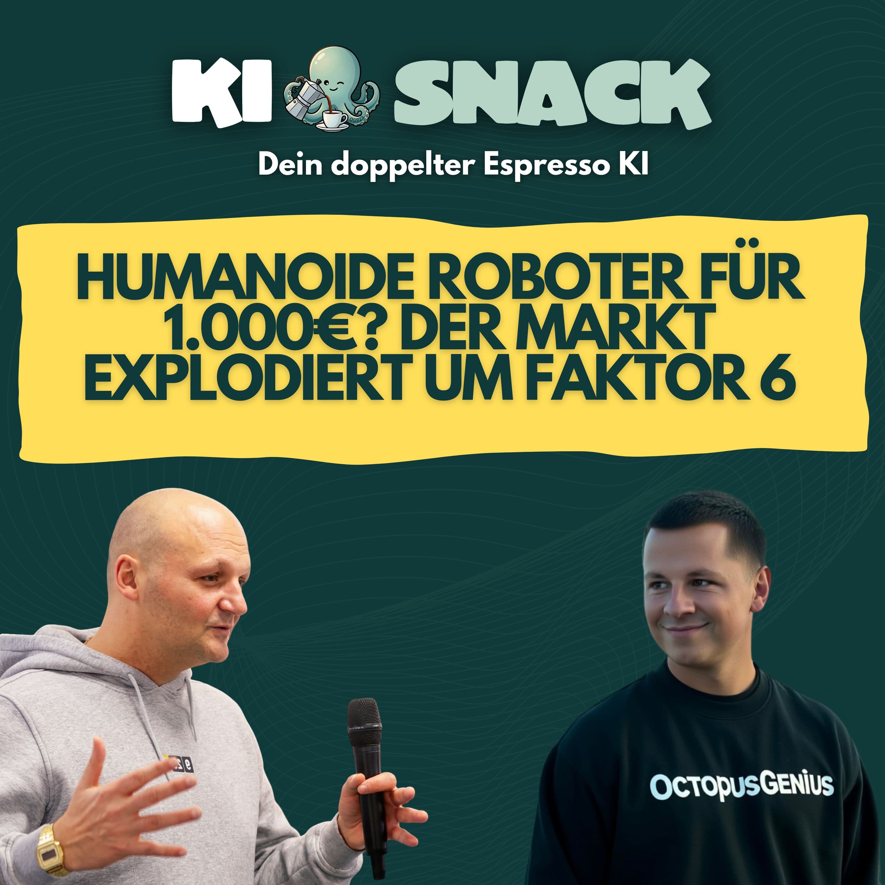 KI-Snack: Humanoide Roboter für 1.000€? Der Markt explodiert um Faktor 6