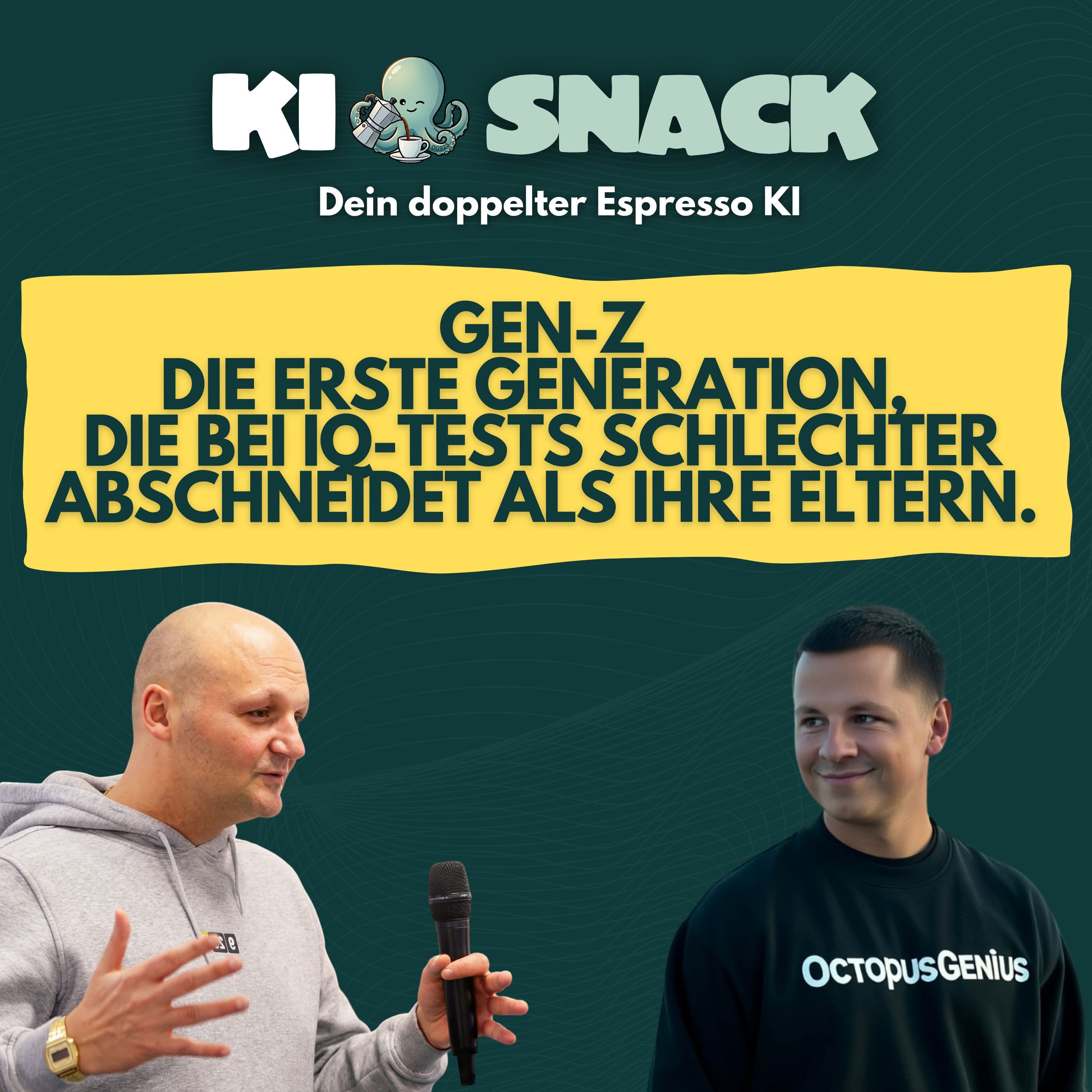 KI-Snack: Gen Z ist die erste Generation, die bei IQ-Tests schlechter abschneidet als ihre Eltern.