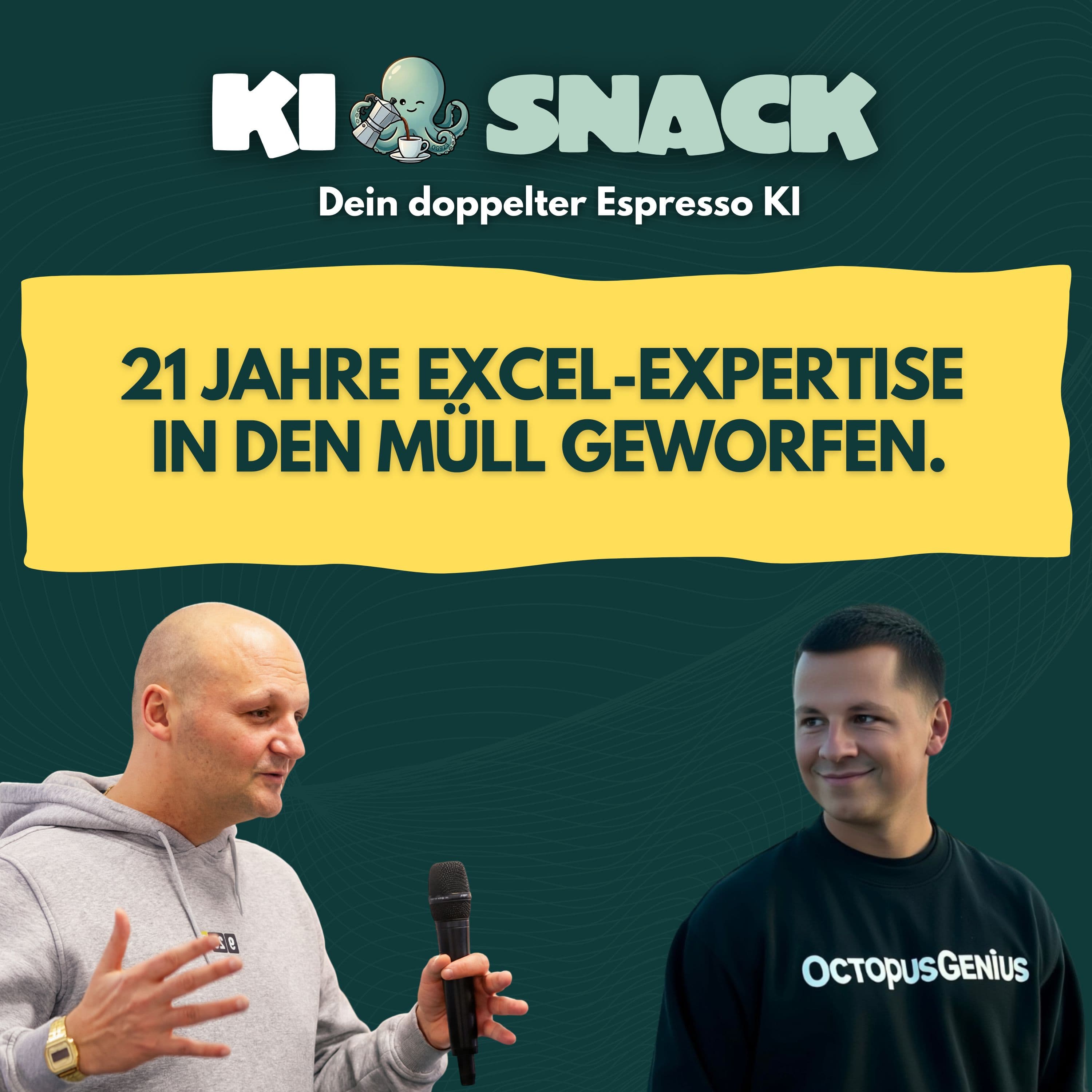 KI-Snack: 21 Jahre Excel-Expertise. In den Müll geworfen.