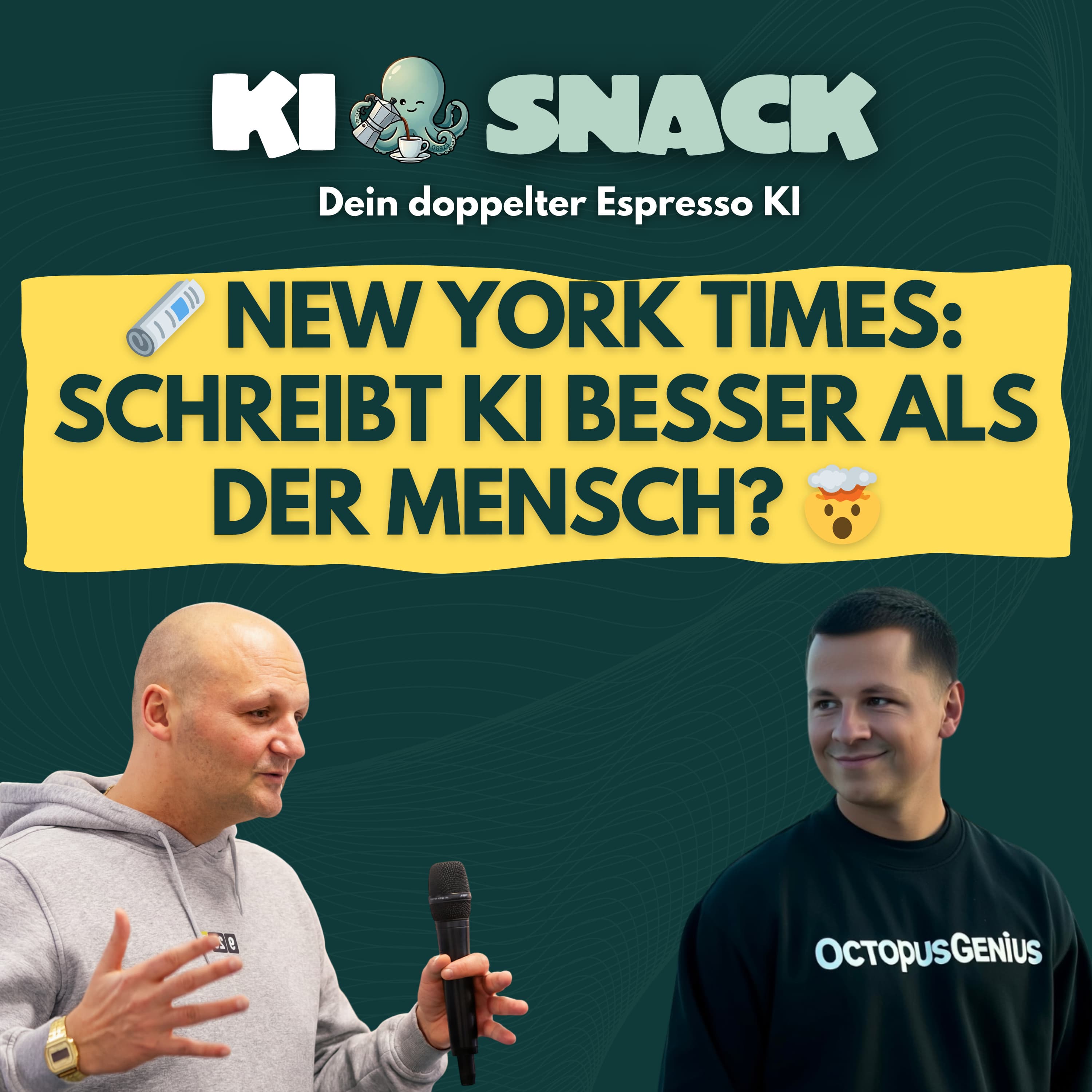 KI-Snack: 🗞️ NEW YORK TIMES: SCHREIBT KI BESSER ALS DER MENSCH! 🤯