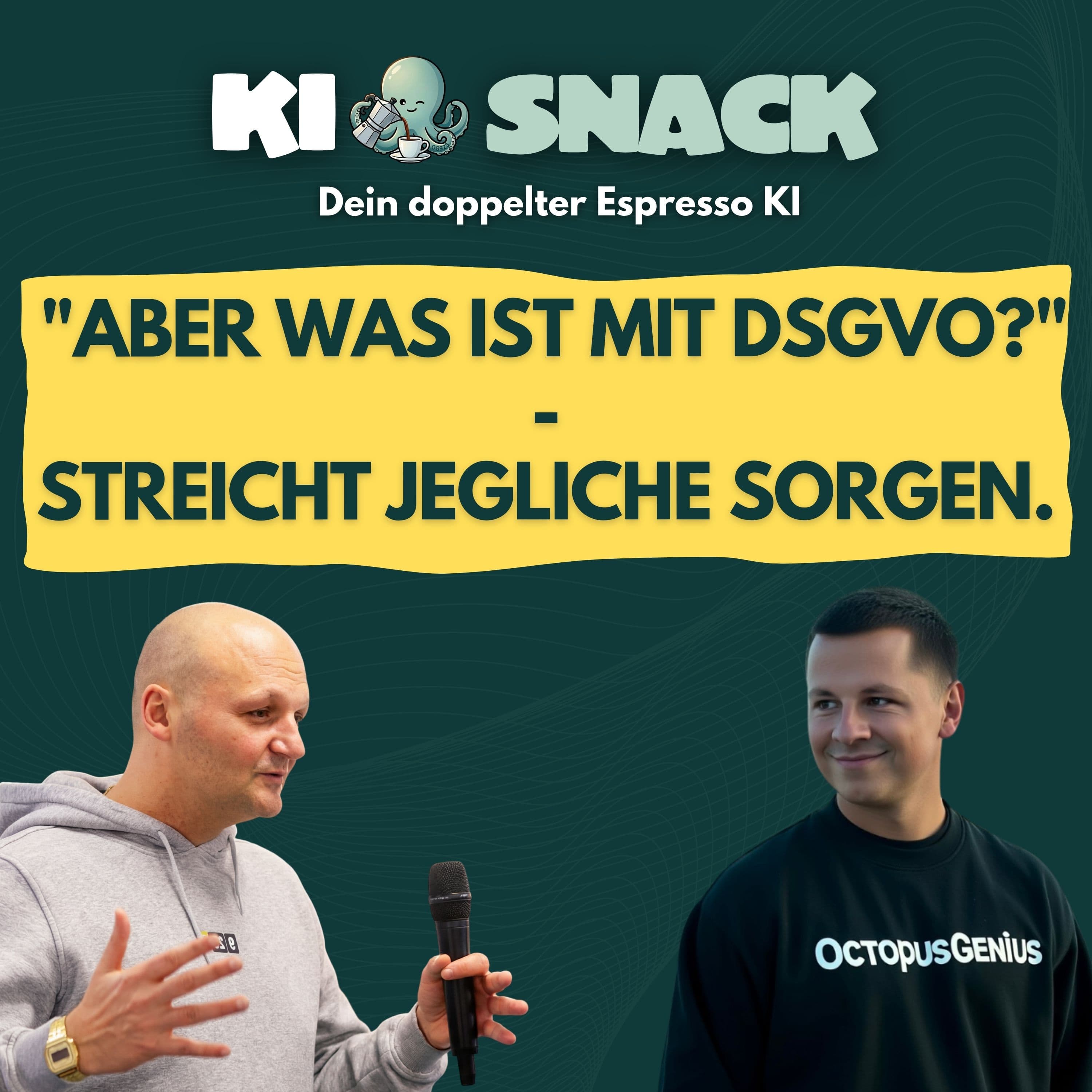 KI-Snack: "Aber was ist mit DSGVO?" - Streicht jegliche Sorgen.
