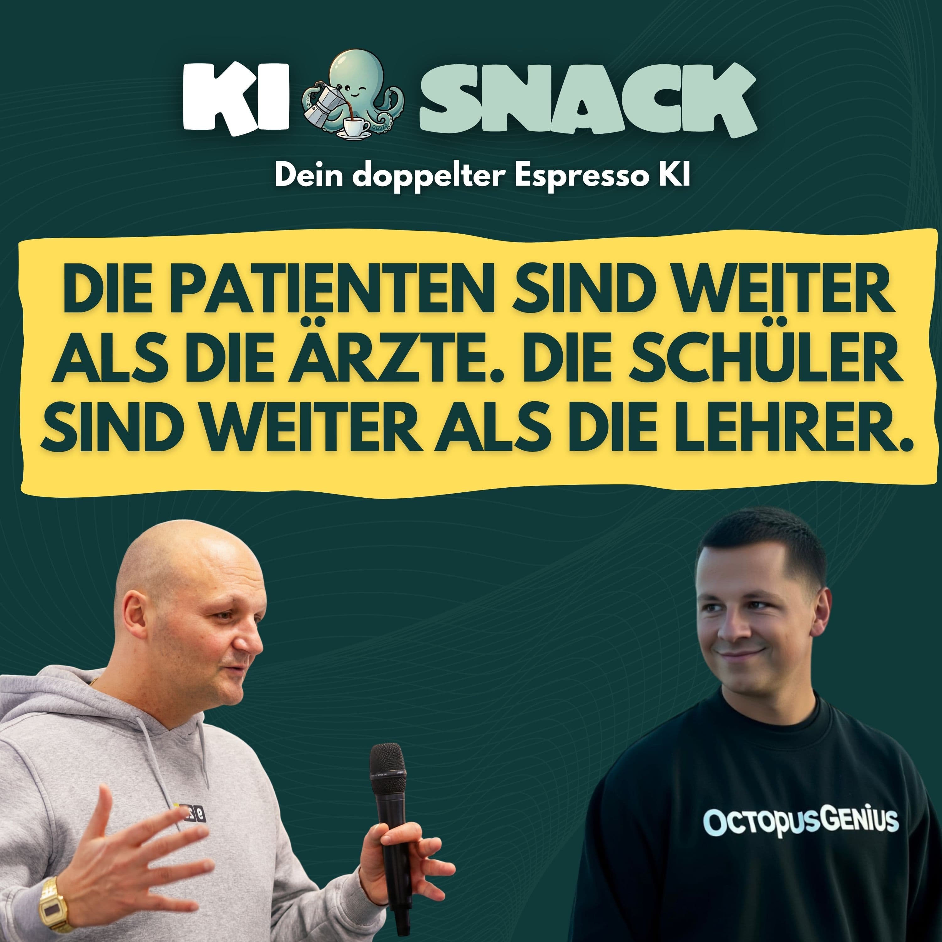 KI-Snack: Die Patienten sind weiter als die Ärzte. Die Schüler sind weiter als die Lehrer.